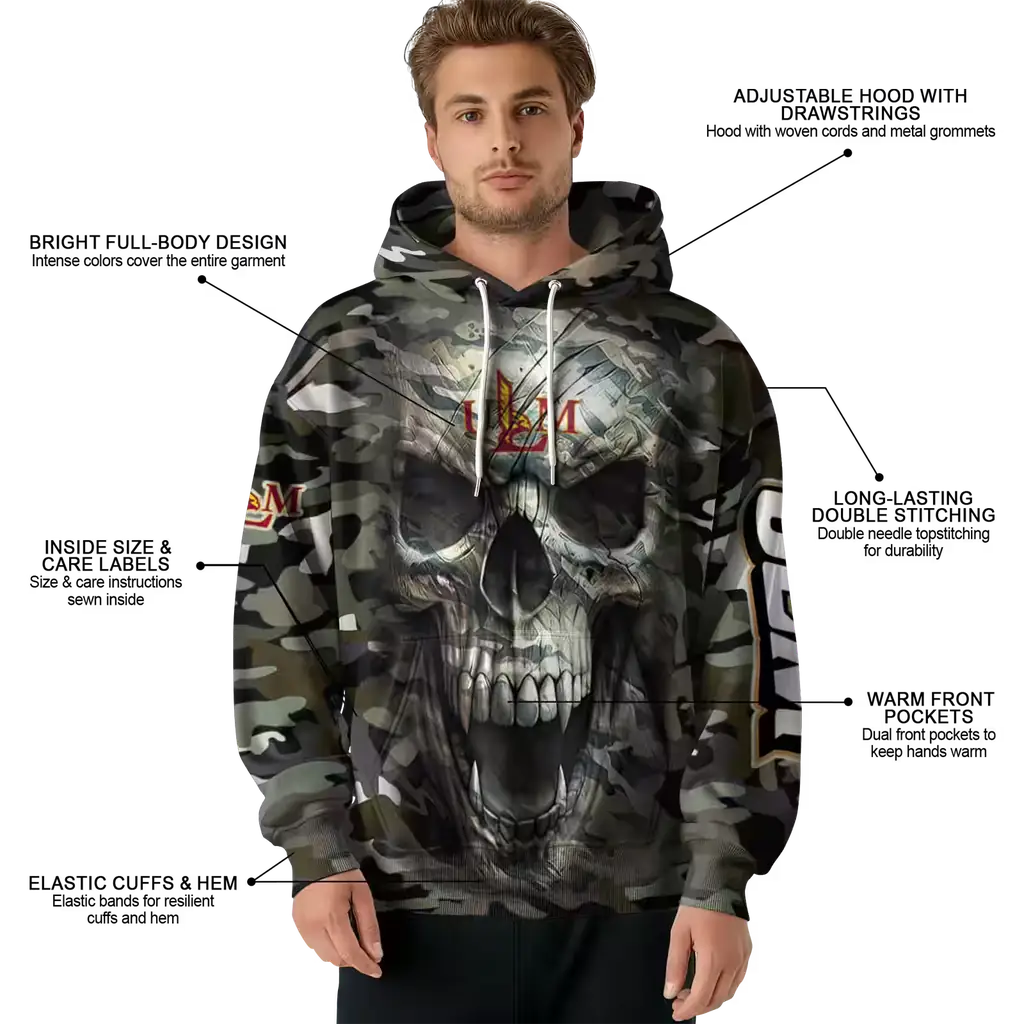 custom louisiana monroe warhawks camo skull hoodie latest model custom louisiana monroe warhawks camo skull hoodie latest model