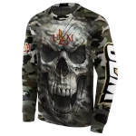 custom louisiana monroe warhawks camo skull hoodie best selling