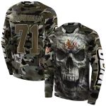 custom louisiana monroe warhawks camo skull hoodie best selling