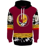 custom louisiana monroe warhawks grateful vibes red hoodie best selling