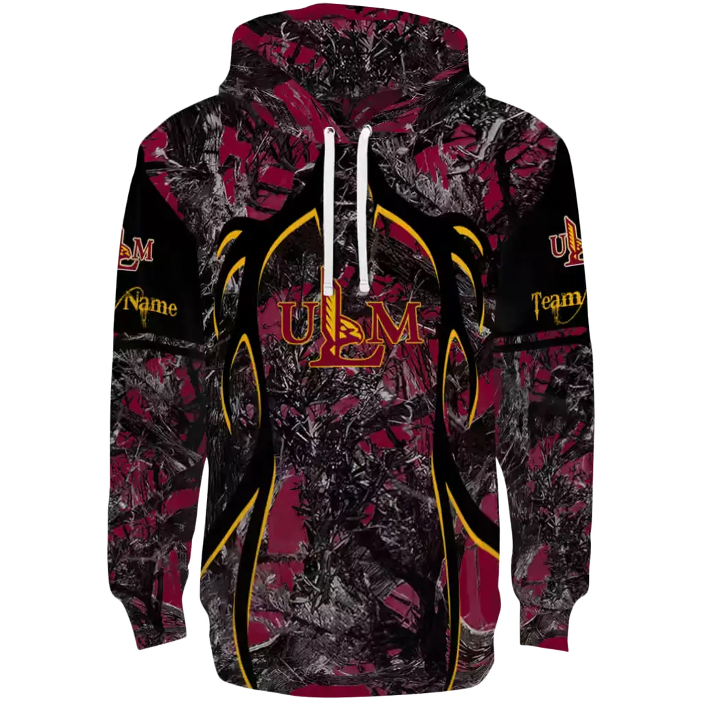 custom louisiana monroe warhawks hunting theme red black hoodie best selling custom louisiana monroe warhawks hunting theme red black hoodie best selling