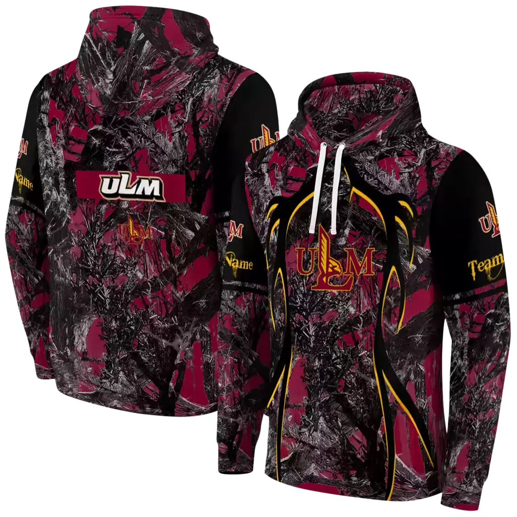 custom louisiana monroe warhawks hunting theme red black hoodie fashion forward custom louisiana monroe warhawks hunting theme red black hoodie fashion forward