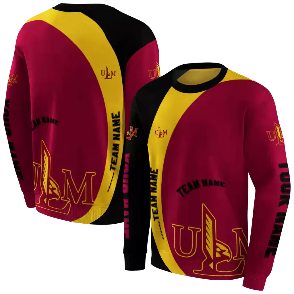 custom louisiana monroe warhawks minimalist design red black hoodie premium grade custom louisiana monroe warhawks minimalist design red black hoodie premium grade