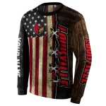 custom louisville cardinals american pride hoodie best selling