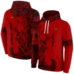 custom louisville cardinals deer silhouette red hoodie best selling