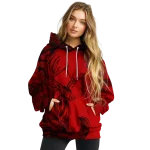 custom louisville cardinals deer silhouette red hoodie best selling