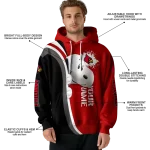 custom louisville cardinals peeking snoopy red hoodie best selling