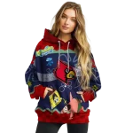 custom louisville cardinals spongebob patrick star red navy hoodie best selling