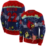 custom louisville cardinals spongebob patrick star red navy hoodie best selling