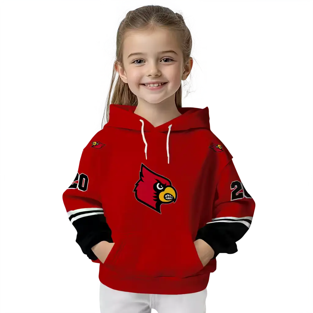 custom louisville cardinals striped sleeves red hoodie top rated custom louisville cardinals striped sleeves red hoodie top rated