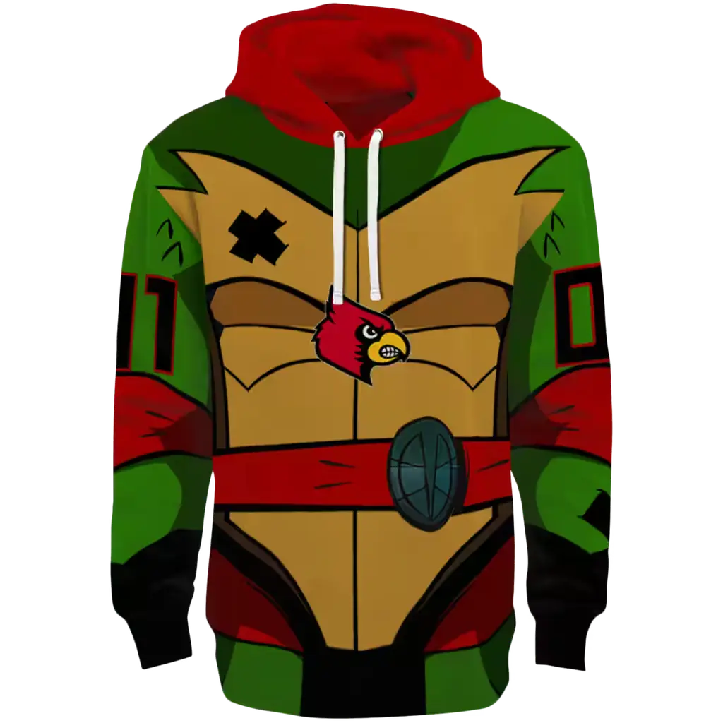 custom louisville cardinals superhero armor red green hoodie best selling custom louisville cardinals superhero armor red green hoodie best selling