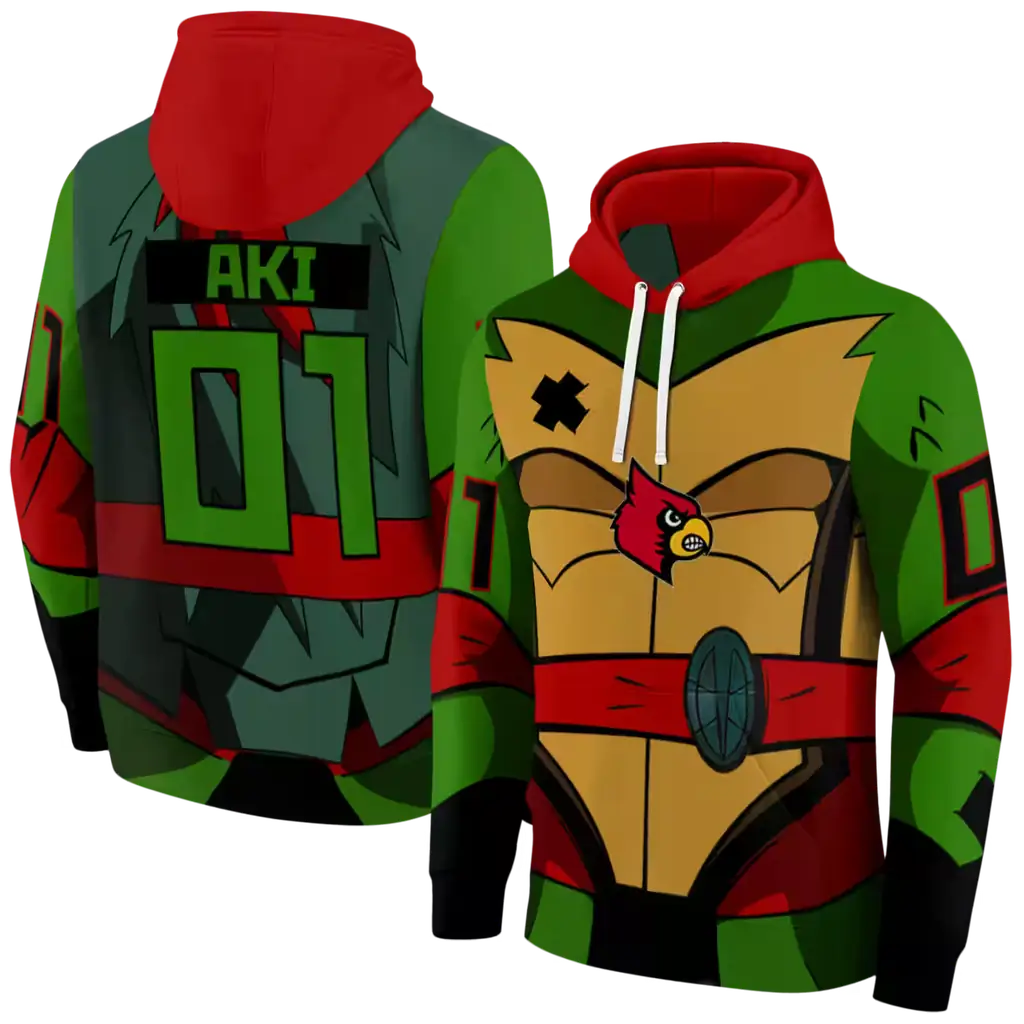 custom louisville cardinals superhero armor red green hoodie fashion forward custom louisville cardinals superhero armor red green hoodie fashion forward