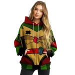 custom louisville cardinals superhero armor red green hoodie best selling