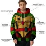 custom louisville cardinals superhero armor red green hoodie best selling