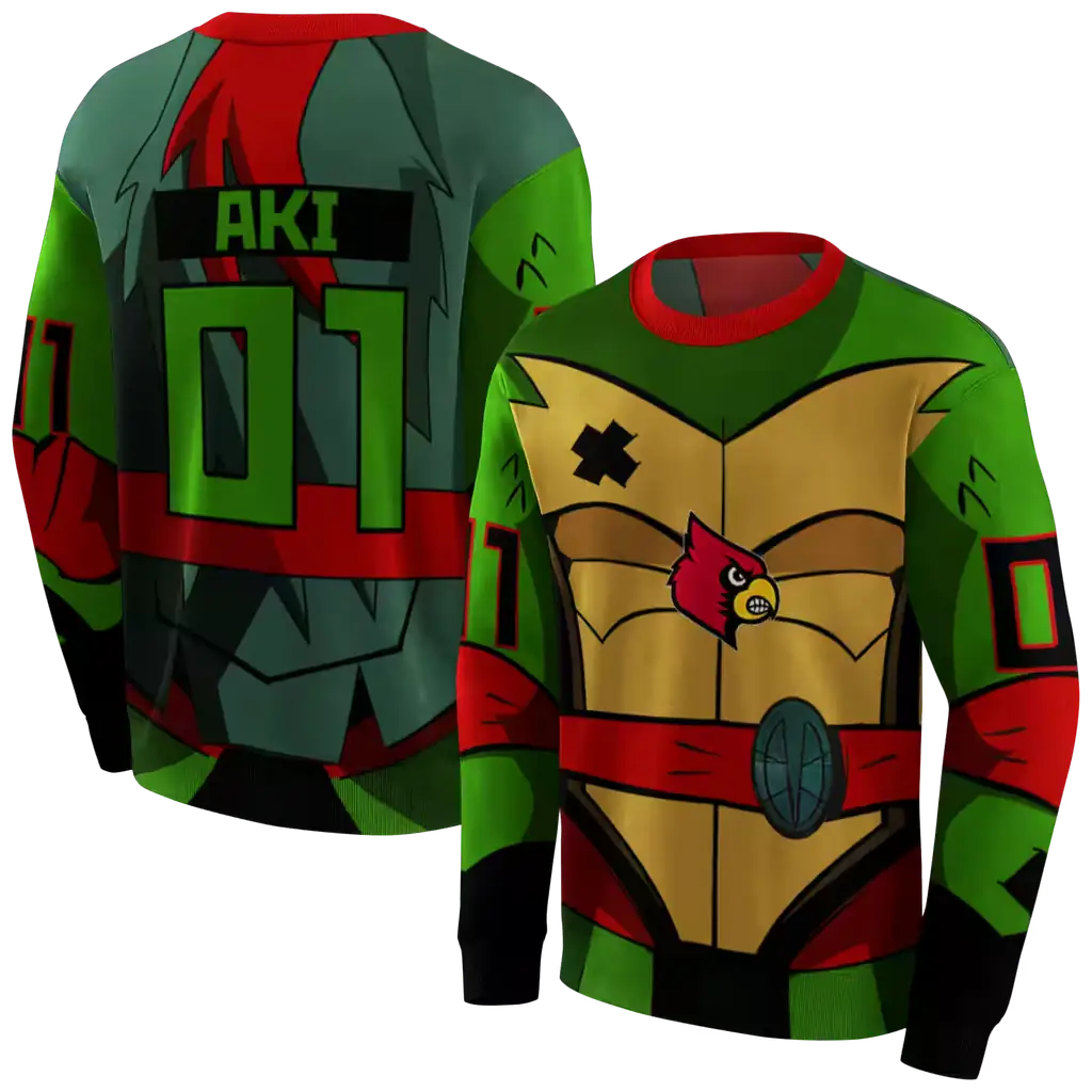 custom louisville cardinals superhero armor red green hoodie premium grade custom louisville cardinals superhero armor red green hoodie premium grade