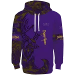 custom lsu tigers deer silhouette purple hoodie best selling