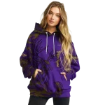custom lsu tigers deer silhouette purple hoodie best selling