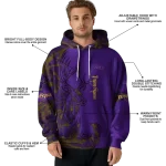 custom lsu tigers deer silhouette purple hoodie best selling