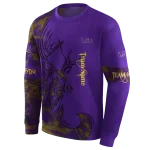 custom lsu tigers deer silhouette purple hoodie best selling