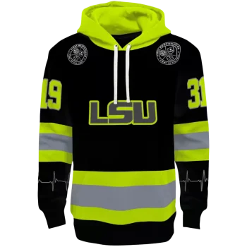 custom lsu tigers safety motif black neon green hoodie best selling