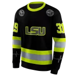 custom lsu tigers safety motif black neon green hoodie best selling
