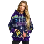 custom lsu tigers spongebob patrick star purple navy hoodie best selling