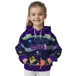 custom lsu tigers spongebob patrick star purple navy hoodie best selling