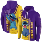 custom lsu tigers stitch purple hoodie best selling
