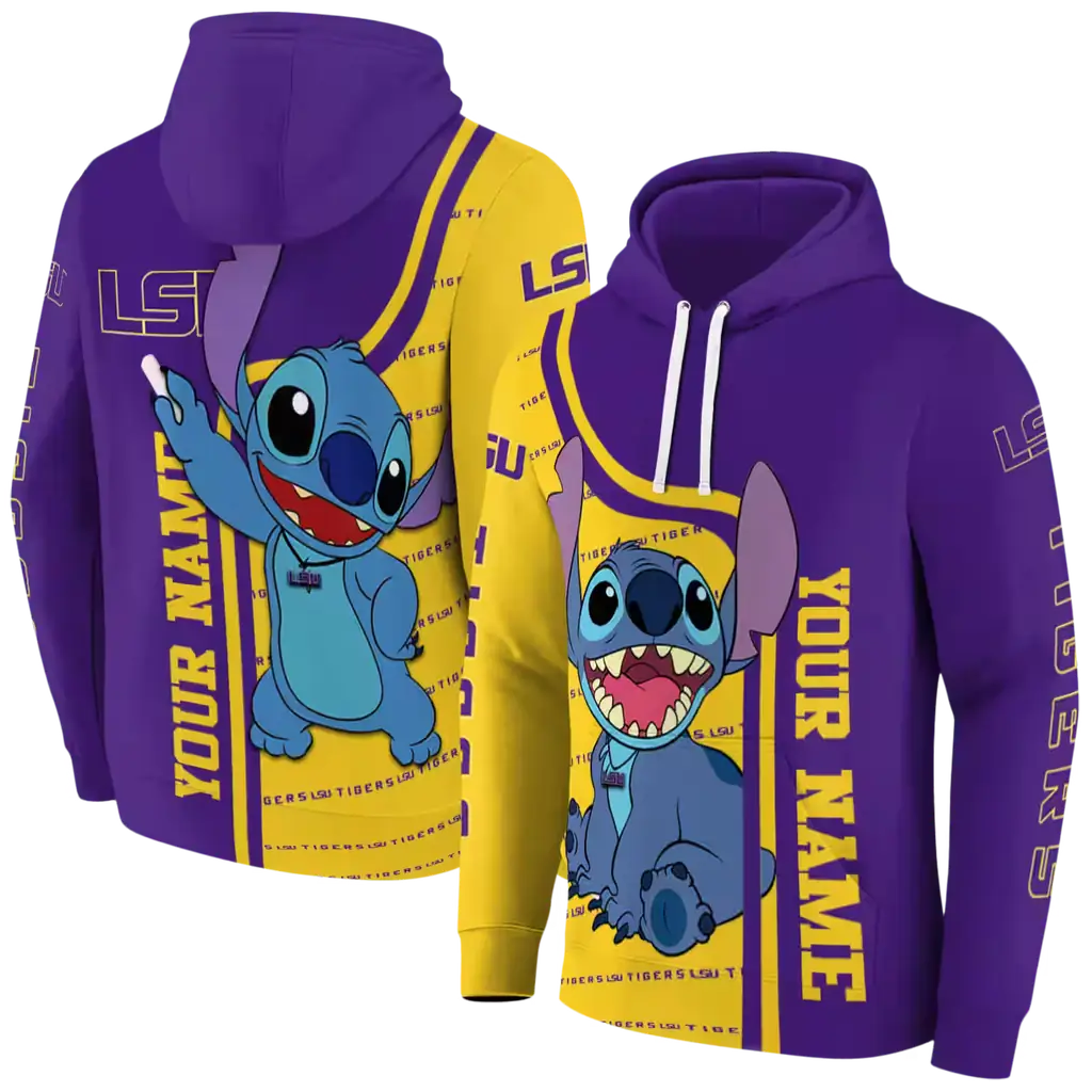 custom lsu tigers stitch purple hoodie fashion forward custom lsu tigers stitch purple hoodie fashion forward