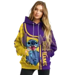custom lsu tigers stitch purple hoodie best selling