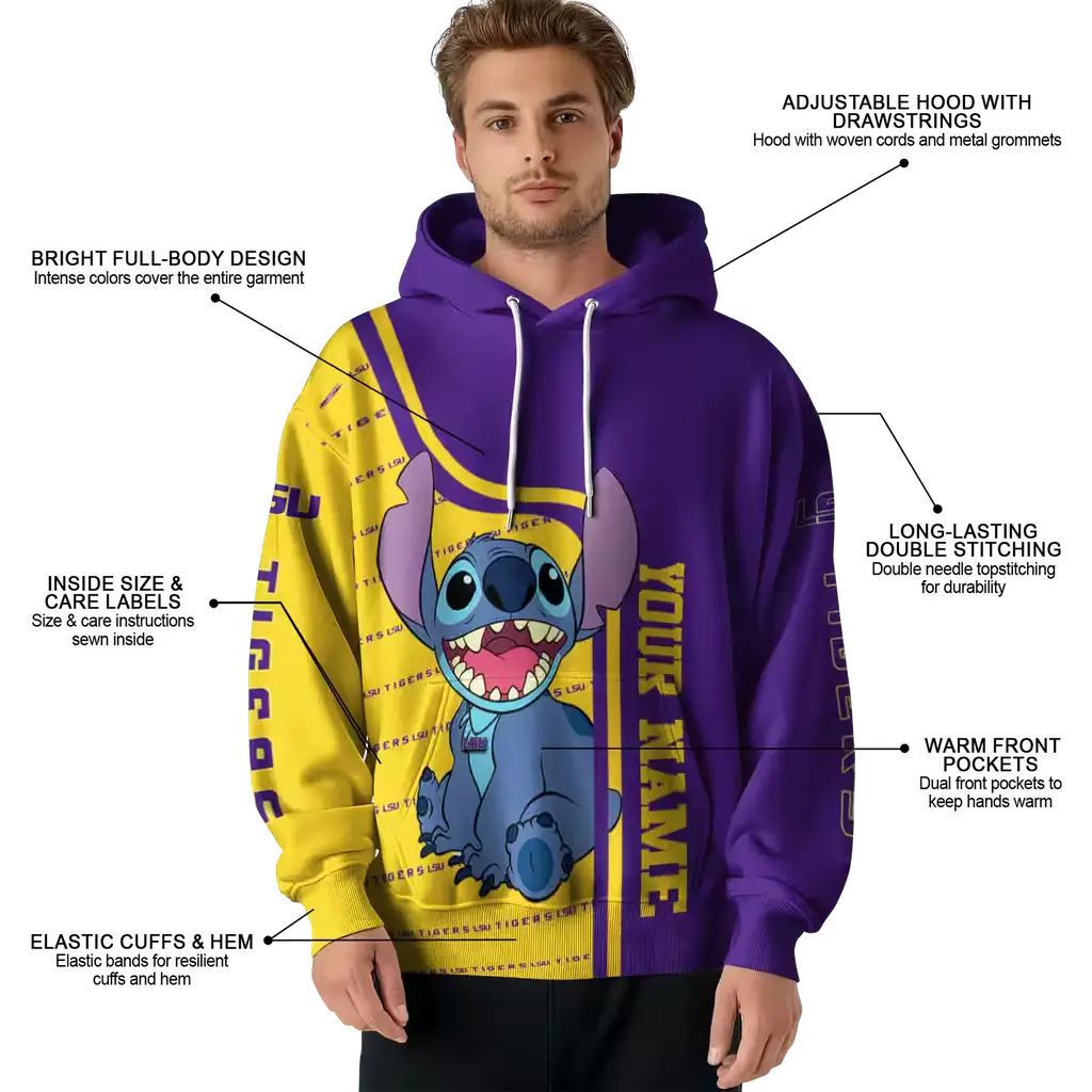 custom lsu tigers stitch purple hoodie latest model custom lsu tigers stitch purple hoodie latest model