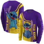 custom lsu tigers stitch purple hoodie best selling