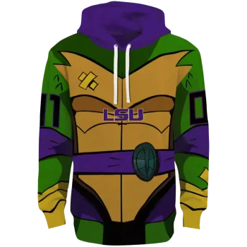 custom lsu tigers superhero armor purple green hoodie best selling