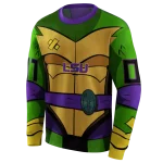custom lsu tigers superhero armor purple green hoodie best selling