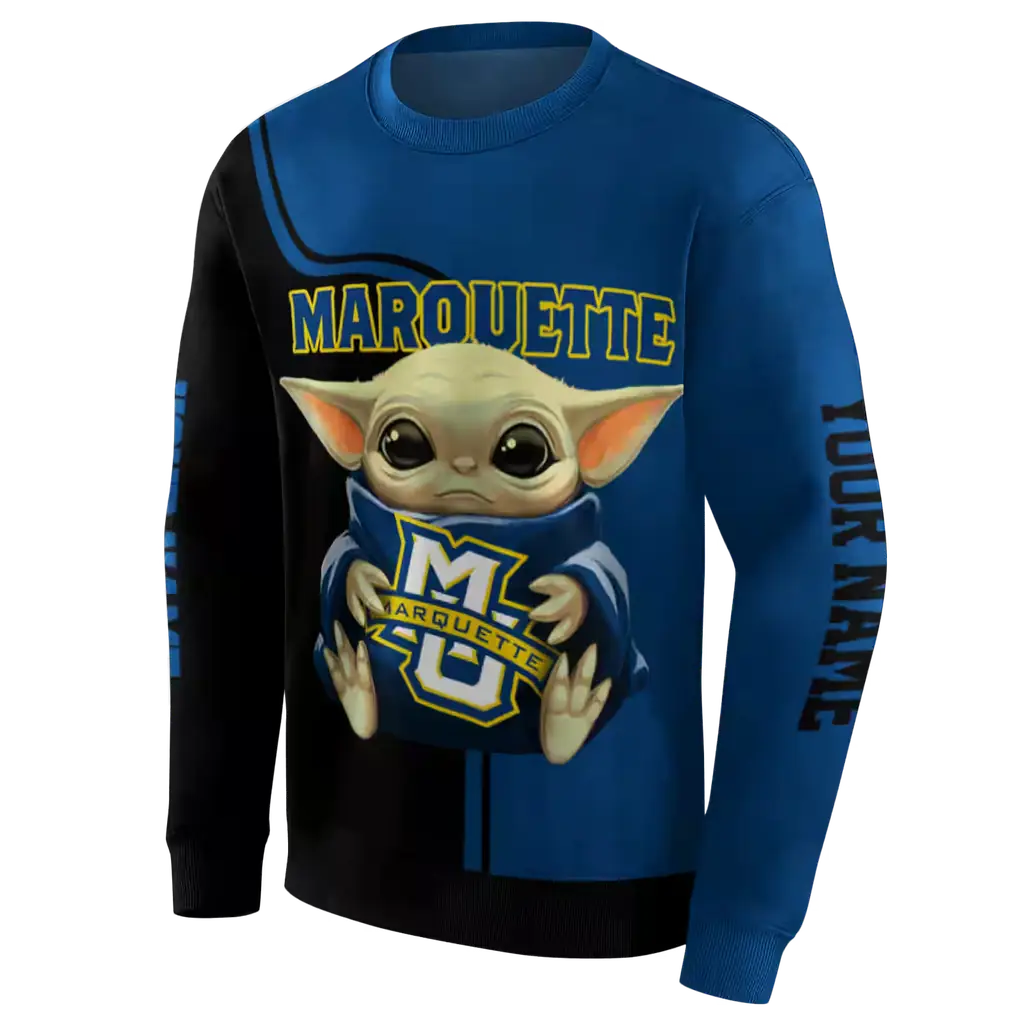 custom marquette golden eagles baby yoda blue black hoodie new arrival custom marquette golden eagles baby yoda blue black hoodie new arrival