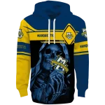 custom marquette golden eagles grim reaper blue black hoodie best selling