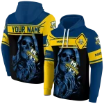 custom marquette golden eagles grim reaper blue black hoodie best selling