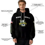 custom marquette golden eagles punisher skull black hoodie best selling