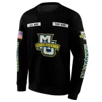 custom marquette golden eagles punisher skull black hoodie best selling