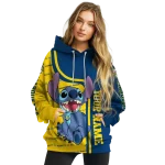 custom marquette golden eagles stitch blue hoodie best selling