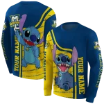 custom marquette golden eagles stitch blue hoodie best selling