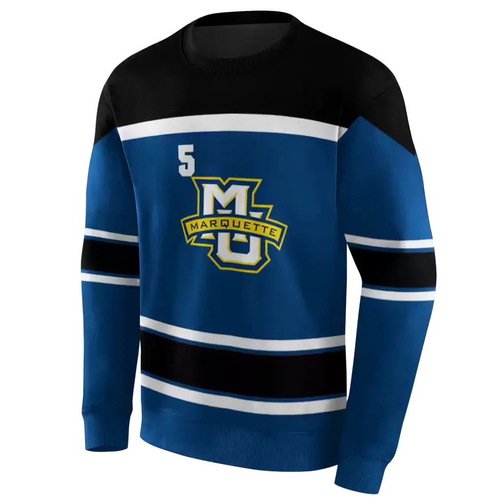 custom marquette golden eagles striped pattern blue hoodie new arrival custom marquette golden eagles striped pattern blue hoodie new arrival
