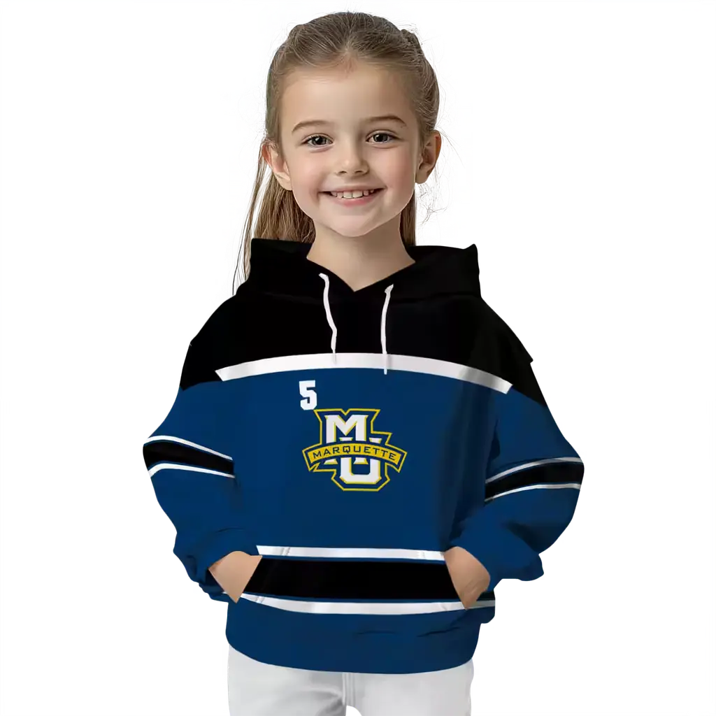 custom marquette golden eagles striped pattern blue hoodie top rated custom marquette golden eagles striped pattern blue hoodie top rated