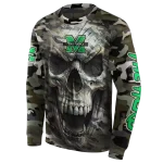 custom marshall thundering herd camo skull hoodie best selling