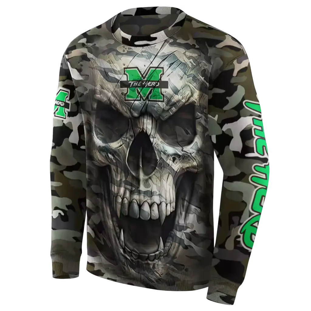 custom marshall thundering herd camo skull hoodie new arrival custom marshall thundering herd camo skull hoodie new arrival
