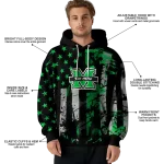 custom marshall thundering herd distressed flag green black hoodie best selling