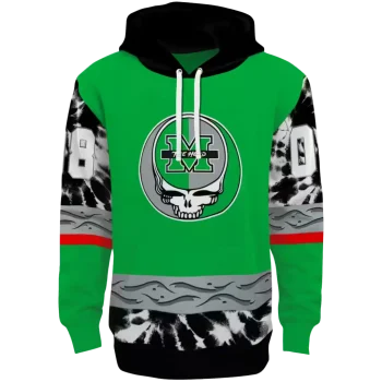 custom marshall thundering herd grateful vibes green hoodie best selling