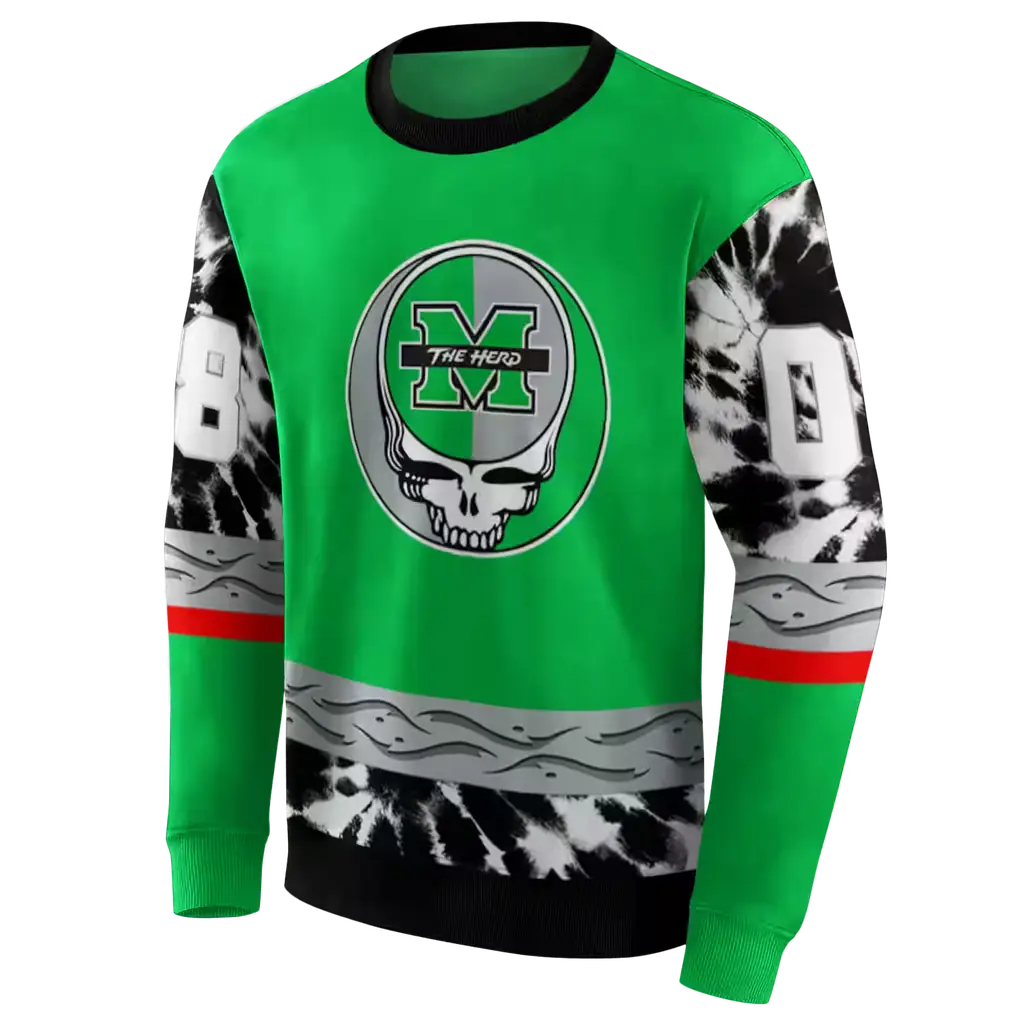 custom marshall thundering herd grateful vibes green hoodie new arrival custom marshall thundering herd grateful vibes green hoodie new arrival