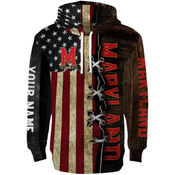 custom maryland terrapins american pride hoodie best selling