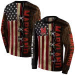 custom maryland terrapins american pride hoodie best selling